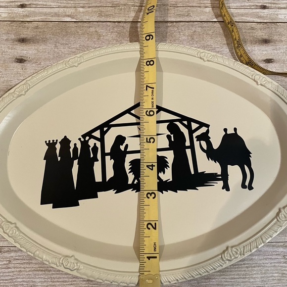 Handmade Custom Metal Tray of Nativity Brand New! - Picture 6 of 6